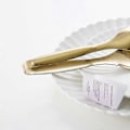 Miniatyrbillede 2 af 5: Guld Spaghetti Tang i Rustfrit Stål til Pasta, Nudler, Brød, Bøf - 1 stk
