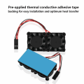 Miniatyrbilde 3 av 5: Dobbel vifte med kjøleribbe for Raspberry Pi 4 modell B - Ultimate dobbel kjølevifte for Raspberr
