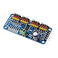 Miniatyrbild 3 av 5: PCA9685 16-kanals PWM/servo-drivare IIC-gränssnitt för Arduino Shield-modul