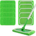 10 stk. genanvendelige klude til Swiffer Sweeper, vaskbare mikrofiber erstatningsmoppeklude, vådmoppe og