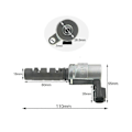 Pikkukuva 5 / 5: Nokka-akselin Vvt-ajoituksen säätöventtiilin solenoidi Smart 2004-2006 -malleihin, osanumero Mr984259 S202412309328