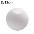Miniatyrbillede 1 af 7: Matt vit glas glob lampeskærm erstatning rund hætte 12cm o
