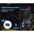Miniatyrbilde 3 av 5: Kebidu Elm327 V1.5 Bluetooth OBD2 Skanner Diagnostisk Bil Elm327 OBD 2 Elm 327 Bil Diagnostisk Verktøy ODB2 Auto Scan Adapter