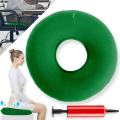 Miniatyrbillede 1 af 5: Hæmorroide Siddepude Oppustelig, Oppustelig Siddepude Ortopædisk, Donut Siddepude Ortopædisk, Oppustelig Pude Blød Siddering Med Pumpe, Siddering