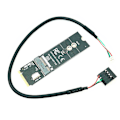 Pikkukuva 3 / 5: M.2 Key-m To Key A-e/e Adapter Riser Card For M.2 Ngff Pcie Protocol Wireless Network Card Module-m.784