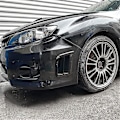 Miniatyrbillede 3 af 5: Frontkofanger Side Air Vent Cover Intake Frame Trim til 2008-2014 Tilbehør Sort