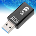 Miniatyrbillede 4 af 5: Dual Band USB Adapter WIFI5 AC1200Mbps 2.4GHz 5.8GHz Trådløst Netværkskort USB3.0 Interface