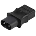 Miniatyrbild 1 av 5: 2-polig IEC 320 C8 hane till IEC 320 C9 hona AC-adapter 6A/250V EU Industriell strömomvandlare