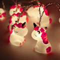 Miniatyrbillede 2 af 5: Dww-10 LED Enhjørning Lyskæde til Ferielys Væg Vindue Træ Dekorative Lys Fest Have& Have Børn Soveværelse Børneværelse Stue-Dør