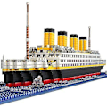 Miniatyrbillede 1 af 5: 1860stk Titanic Form Model Byggeklodser Model Konstruktionssæt