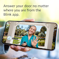 Miniatyrbillede 2 af 4: Blink Videodørklokke | To-vejs lyd, HD-video, bevægelses- og ringeapp-alarmer og Alexa-aktiveret - kablet eller trådløs