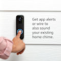 Miniatyrbillede 3 af 4: Blink Videodørklokke | To-vejs lyd, HD-video, bevægelses- og ringeapp-alarmer og Alexa-aktiveret - kablet eller trådløs