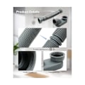 Miniatyrbilde 4 av 5: Lavprofil 1 1/2 P-felle fleksibel badekar dusjavløpsrør Flat P-felle frittstående badekaravløp for badekar badekaravløp