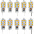 Miniatyrbilde 1 av 4: G4 LED-pærer 12V, 1W tilsvarende 10W halogen Ikke-dimbar, 10-pakning
