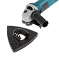 Miniatyrbillede 3 af 5: 1 stk. Triangulær Oscillerende Værktøj Slibepude Hurtigudløser 82mm Passer Til Multiværktøj Krog Renovator Tilbehør Loop Sandpapir Slibning