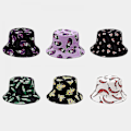 Miniatyrbillede 3 af 4: Wekity Sød Spand Hat Strand Fisker Hatte Til Kvinder, Reversible Dobbelt-side-wear Unisex (agurk-sort)