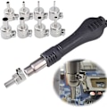 Miniatyrbillede 4 af 4: 8 stk. rustfrit dyser i rustfrit stål til 850 852d 898 858 varmluftpistol loddestation værktøj