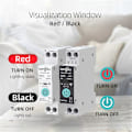 Miniatyrbild 4 av 5: DC WIFI Smart Strömbrytare 63A DIN-skena för Smart Hem Trådlös Fjärrkontroll Switch Via APP Vit