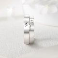 Miniatyrbilde 5 av 5: 2 stk/sett Par Kyss Løfte Ringer Justerbar Åpen Ring Valentinsdag Gaver