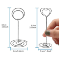 Miniatyrbillede 2 af 5: 20 stk. Bordkort Holdere Metal Bordnummer Holdere Navnekort Holdere Memo Klip Til Bryllup Fest O
