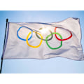 Pikkukuva 2 / 5: Olympialaiset Lippu Olympialaiset Piha Liput Olympiarenkaat Sisä- Ja Ulkoliput Ja Bannerit 3x5 Jalkaa_Newway