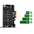 Miniatyrbilde 2 av 5: M.2 NVMe NGFF SSD til PCIE SATA Adapter PCIE til M2/M.2 Adapter SATA M.2 SSD PCIE Adapter M Key B Key