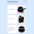 Miniatyrbillede 4 af 5: USB Volumenkontrol Computer USB Volumen Justerbar Kontrol Understøtter Genvejstaster Kan Tilpasses med RGB