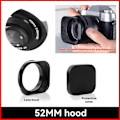 Miniatyrbillede 2 af 5: 52mm Kaliber SLR Mikro-Single Objektivdæksel Firkantet Aluminium Legering Objektivdæksel til Sony, Canon, Nikon, Fuji