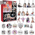 Miniatyrbillede 1 af 5: 2023 Julekalender med 24 Dages Nedtælling Taylor Swift The Eras Tour Hængende Pynt Nøglering Fan Overraskelse Blind Box Gave