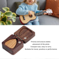 Miniatyrbild 3 av 5: Gitarrplektrum Låda Portabel Multifunktionell Trä Gitarrplektrum Fodral Förvaringsorganisatör för Gitarrister Musiker