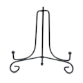 Miniatyrbillede 2 af 7: Jern Display Stativ Sort Jern Staffeli Plade Display Foto Holder 5 tommer