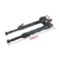 Miniatyrbillede 5 af 5: Aluminiumlegering V9 Enkeltstøtte Stativ Justerbar Bipod Stativbeslag Sort