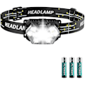 Miniatyrbillede 1 af 5: Vandafvisende 12000 Lumen Hovedlygte Genopladelig Hovedlampe Lys Lampe 9led Lys