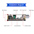 Miniatyrbillede 2 af 3: 2X50W Bluetooth 5.0 Effektforstærker Klasse D Lyd 10W-200W HiFi Stereo Trådløs Musikafspiller USB Lydkort Digital AMP