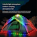 Miniatyrbilde 1 av 5: Camping String Lights, LED Light String, 2 i 1 Design 2000mAh Oppladbar 10m Utendørs Vanntett Teltlykt
