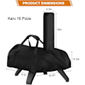 Miniatyrbild 1 av 4: Pizza Ugnsskydd för Ooni Karu 16, Vattentätt Utomhusskydd för Pizza Ugn, Pizza Ugnsskydd, Utomhus Pizza Ugnstillbehör