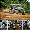 Miniatyrbillede 3 af 5: Til Rmax 1000 2 og 4 sæder 2021 Mud Flap Guard Fenders Mudguard Splash Mudflaps Fender Mudguards