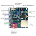 Miniatyrbild 5 av 5: Röstljud Uppspelningsmodul MP3-spelare Modul UART I/O Trigger Klass D Förstärkarkort 5W DY-SV5W