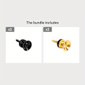 Miniatyrbilde 3 av 3: Gitarrem Lås Låspinnar Pin Metall Ändremsknapp för akustisk klassisk elektrisk basgitarr Ukulele gitarrdel Silverren