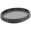 Miniatyrbillede 1 af 5: ND2-400 Neutral Density Fader Variabel ND Filter Justerbar 49mm Filter til Kameraobjektiv