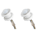 Miniatyrbild 1 av 5: 2x Mini Rörelsedetektor Ljusströmbrytare 110-220V PIR-Sensor Smart Detektering Tidfördröjning Justerbar Infraröd Induktionsdetektor