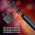 Miniatyrbild 4 av 5: 8st Mikrofonstativ Gängadapter Set, 5/8 Hona till 3/8 Hane och 3/8 Hona till 5/8 Hane Skruvadapter T