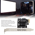 Miniatyrbillede 4 af 5: PCIe SATA 3.0 udvidelseskort til stationær computer - Stabil 6 Gbps transmission, Plug and Play-controller