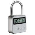 Miniatyrbillede 1 af 5: Metal Timer Lås LCD Display Multi-Funktion Elektronisk Tid 99 Timer Max Timing USB Genopladelig Timer Hængeslås - Sikkerhedsenhed