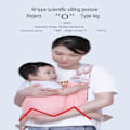 Miniatyrbilde 4 av 7: Justerbar baby bæresele Baby Soft Wrap GRÅ MESH Grått nettstoff