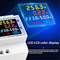 Miniatyrbilde 3 av 5: Tuya WiFi Intelligent Digital Display Elektrisitetsmåler DIN-Skinne Spenningsstrømmåler Effektfaktor Frekvensmåler A