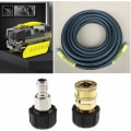 Pikkukuva 2 / 5: 2 x Painepesurin letkun sovitin naaras 3/8\" pikaliittimeen M22 14mm naaras
