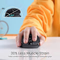 Miniatyrbilde 2 av 5: HOTWEEMS D-09 Trådløs Mus for Bærbar PC - Ergonomisk Plus Datamaskin USB Trådløs Mus, Ergogrep, Lightspeed 5-nivå 2400 DPI, 16 måneders batteri, Porta