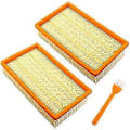 Miniatyrbilde 1 av 5: Pakke med 2 flate plisserte filtre for Hilti VC-20, VC 20-U, VC 20-UM, VC-40, VC 40-U, VC 40-UM støvsugere, multifunksjonell robotstøvsuger, rep