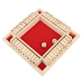 Miniatyrbillede 5 af 5: 4-sidet Shut The Box terningespil i træ til børn og voksne - Læringsspil i matematik